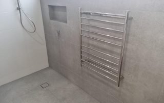 Universal base tiled used in a shower rebuild